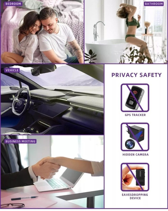 K16 Pro Anti Spy Hidden Camera Detector Magnetic RF IR Laser Scanner Bug Tracker gallery