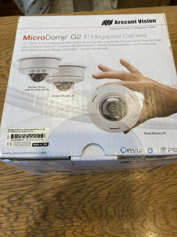 AV3555DN-S Arecont micodome G2 IP megapixel camera
