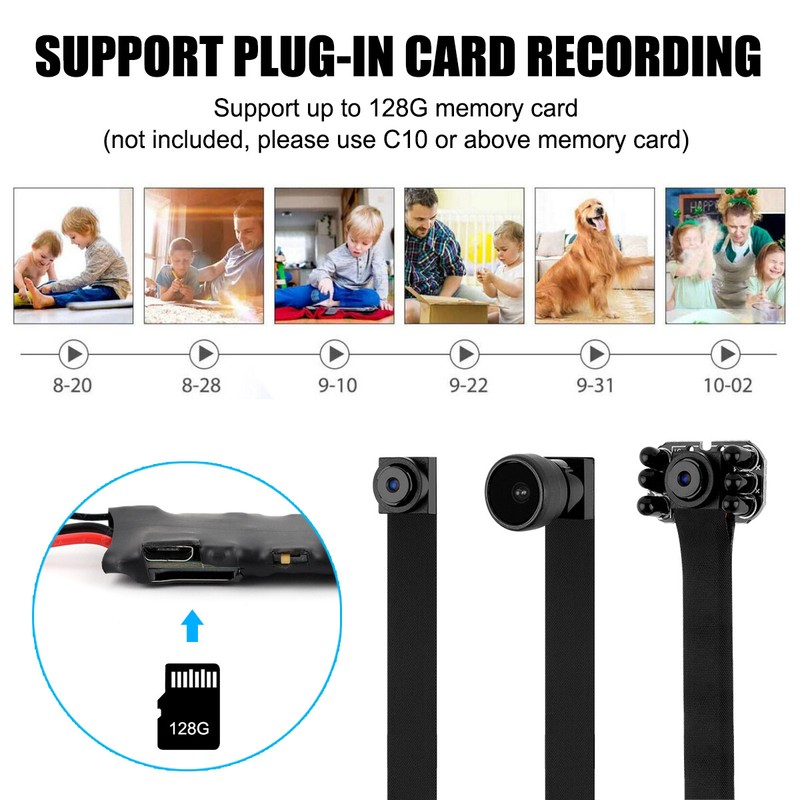 Portable WIFI Mini Camera 1080P HD Pinhole DIY Module Screw IP DVR Nanny Cam gallery
