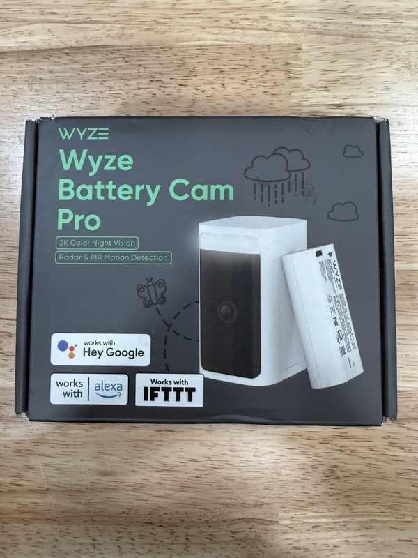 Wyze BATTERY Cam PRO 2k Security Outdoor/indoor Camera Brand New SEALED – White