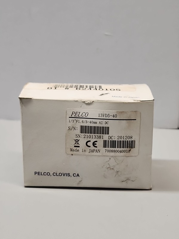 Pelco 13VD5-40 Camera Lens 1/3 in. Zm 540mm f1.6/5-40mm AI DC Drive