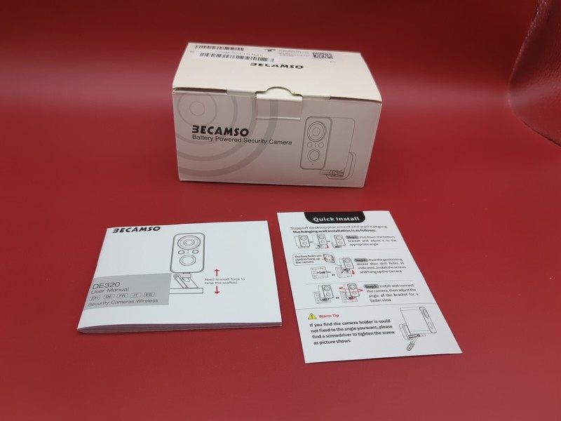 Becamso DE-320 Security Cameras Wireless Outdoor Battery: 180° Horizontal