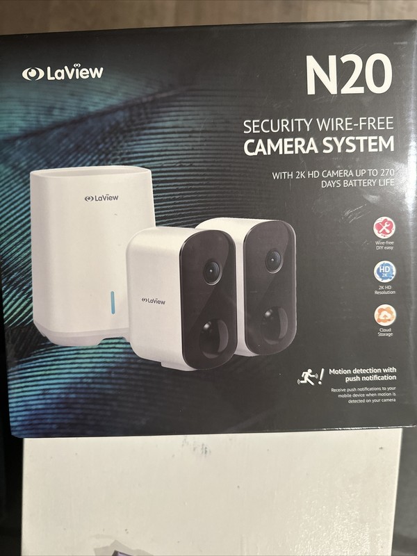 LaView N20 Security Wireless Camera System, (2 Pack). LV-KYN202, New, Sealed