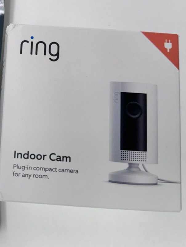 Ring Indoor Cam, white, and Ring 10 ft Power Adapter, New gallery