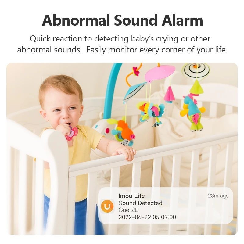 2E 3MP WiFi Indoor Camera Baby Monitor Night Vision Motion Detection gallery