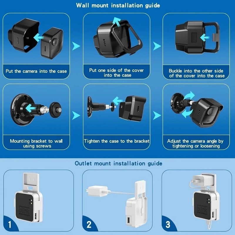 3 Pack All New Blink Outdoor & Indoor Wireless Home Security Camera System Mount gallery