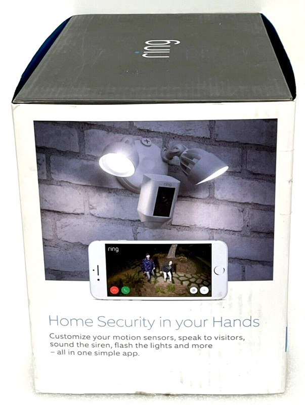 Ring Floodlight Camera and Chime Pro, White NEW IN BOX gallery