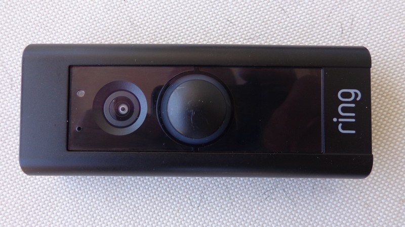 ring wired video doorbell camera - black - chime gallery