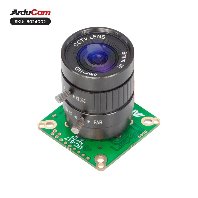 Arducam IMX477 Pi HQ Camera for Raspberry 5, camera+CS lens, color gallery