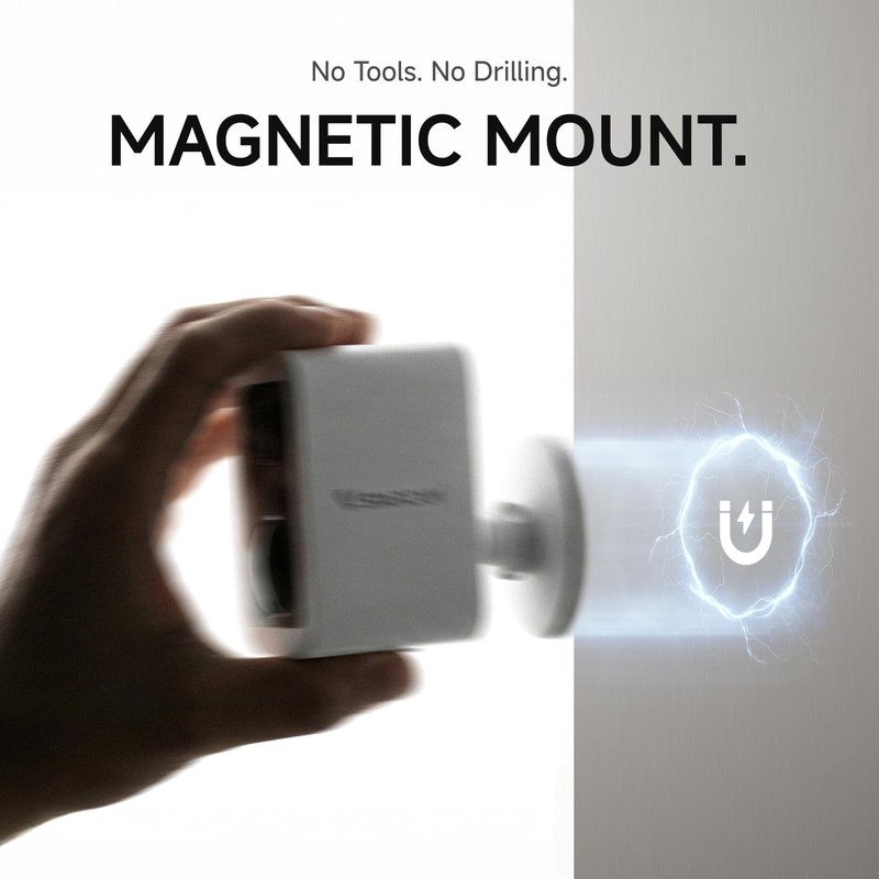2K Security Cameras Wireless Outdoor, No-Drill Magnetic & Adhesive Mount, Fre... gallery