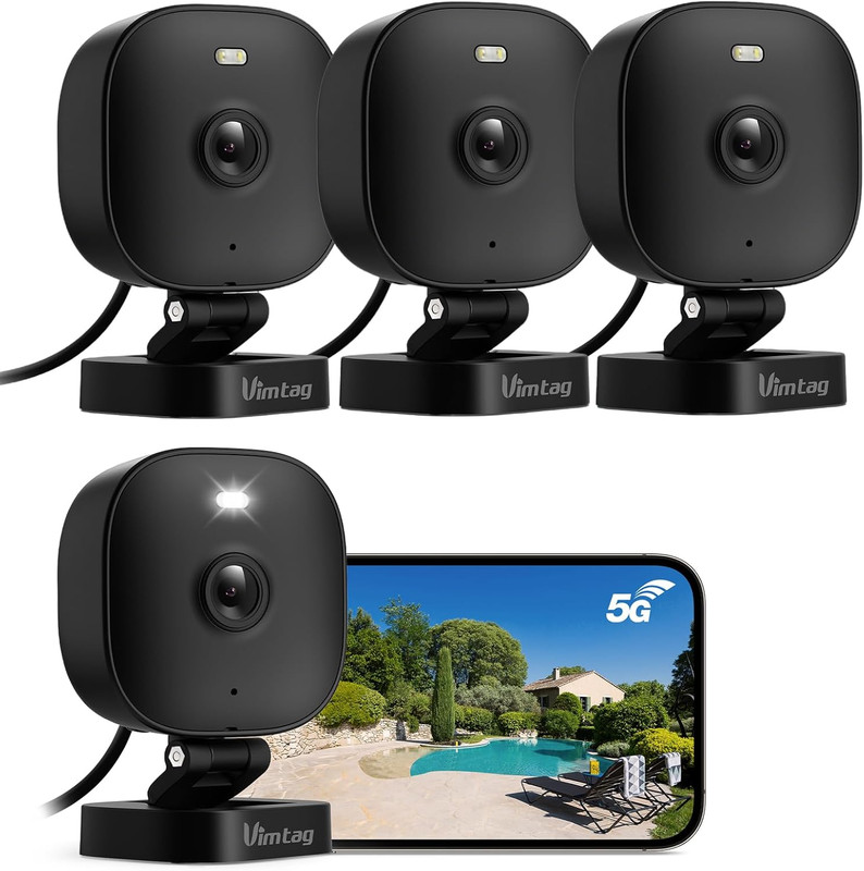 2.5K Security Camera Indoor/Outdoor, Cameras for Home Security with Color Night