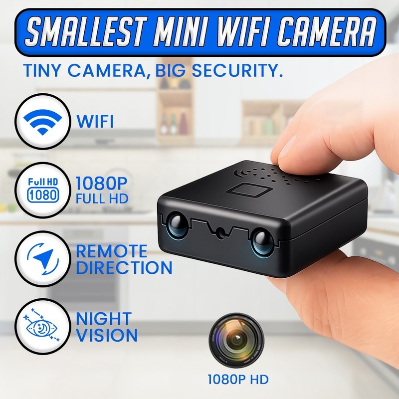 Smart Mini WiFi Camera Wireless 1080P HD Small Night Cam w/Battery Home Security gallery