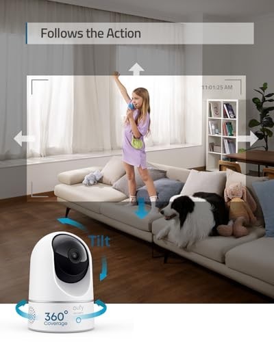 Indoor Security Camera 2K Wi-Fi, Pan & Tilt, Motion Tracking, Night Vision, Pet gallery