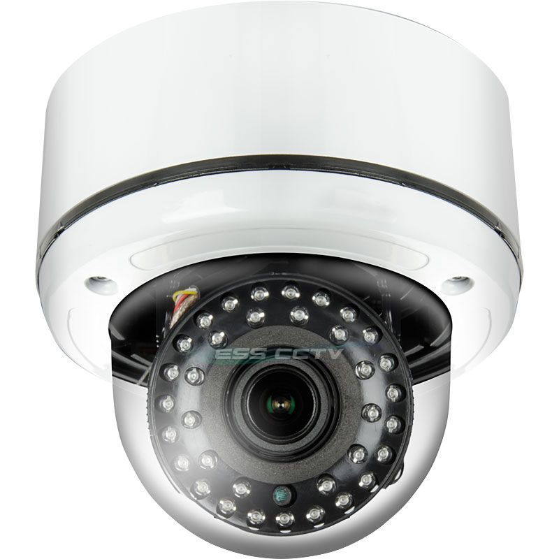 HD-TVI Analog HD 1080p Vandal-Dome Camera, 35 IR LED, True Day/Night, 2.8-12mm