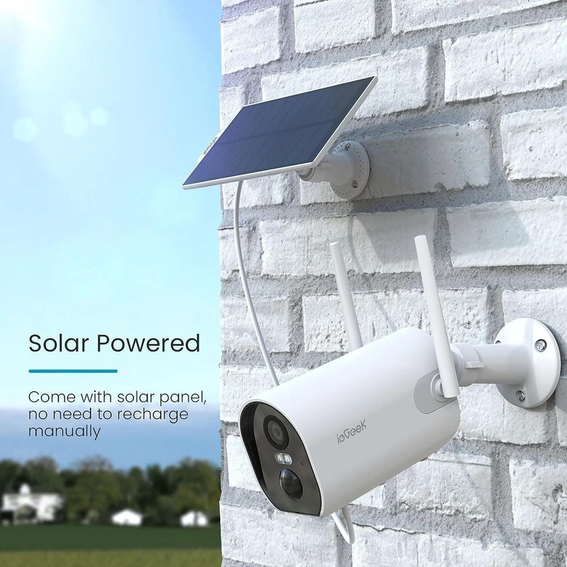 ieGeek Wireless Outdoor Solar Security Camera 2K Home CCTV System WiFi IP Camera gallery