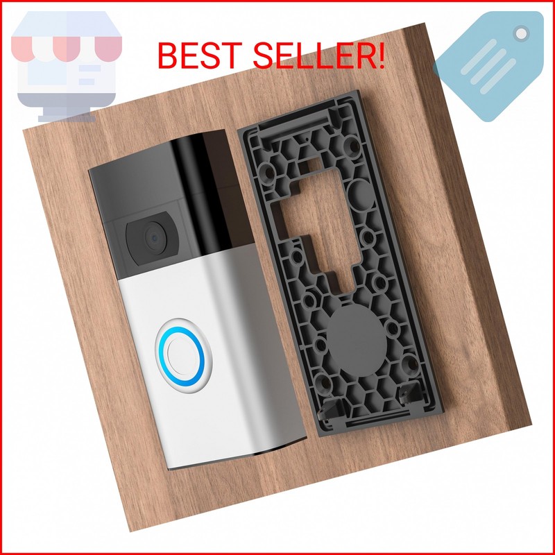 No-Drill Adhesive Doorbell Mount Compatible with Video Doorbell (2nd Generation