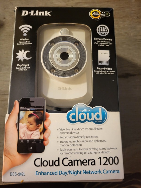 New D-link Cloud Camera 1200 Dcs-942l Enhansed Day/night Network Camera