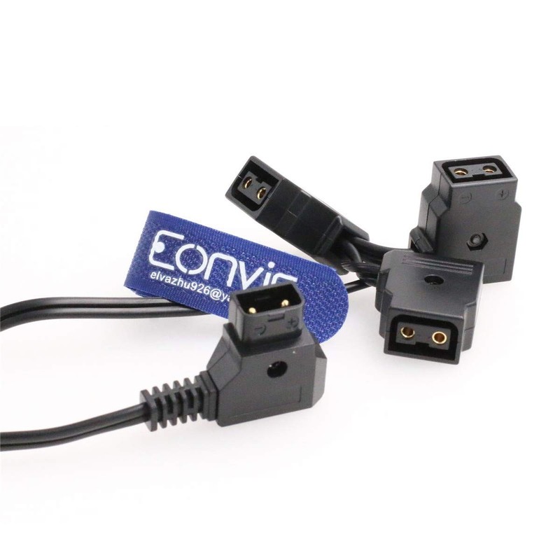 D-tap Male to 3 D-Tap Female Extension Cable for Anton V-Mount Battery BMCC