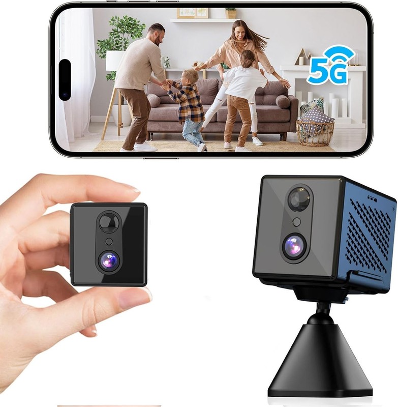 Upgraded Indoor Surveillance Camera - 5GHz WiFi, 4K HD Video, Motion Detection gallery
