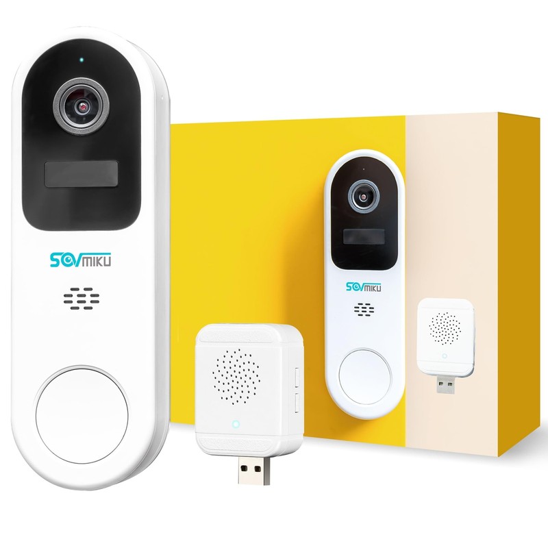 Vicohome DB3 2K Smart Video Doorbell with Chime, Home Security Battery Camera…