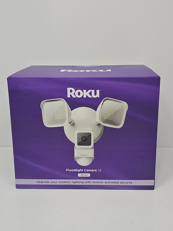 Roku Floodlight Security Camera SE Wired NEW SEALED