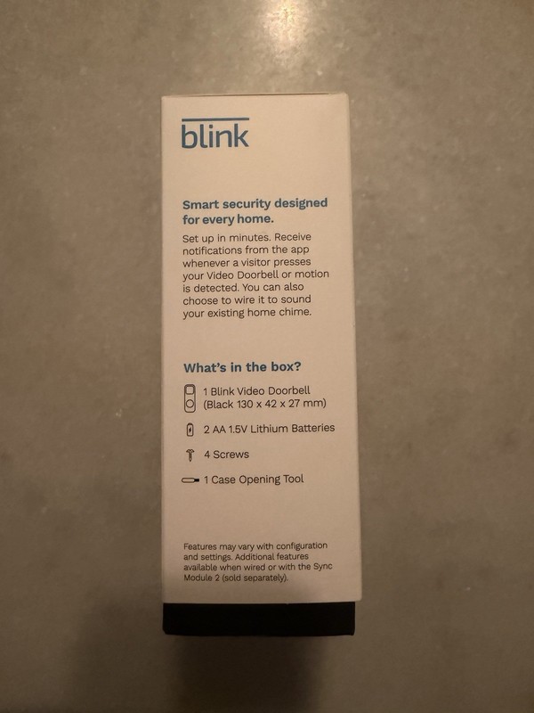 Blink Wired/Battery Operated Outdoor Smart Wi-Fi Video Doorbell gallery
