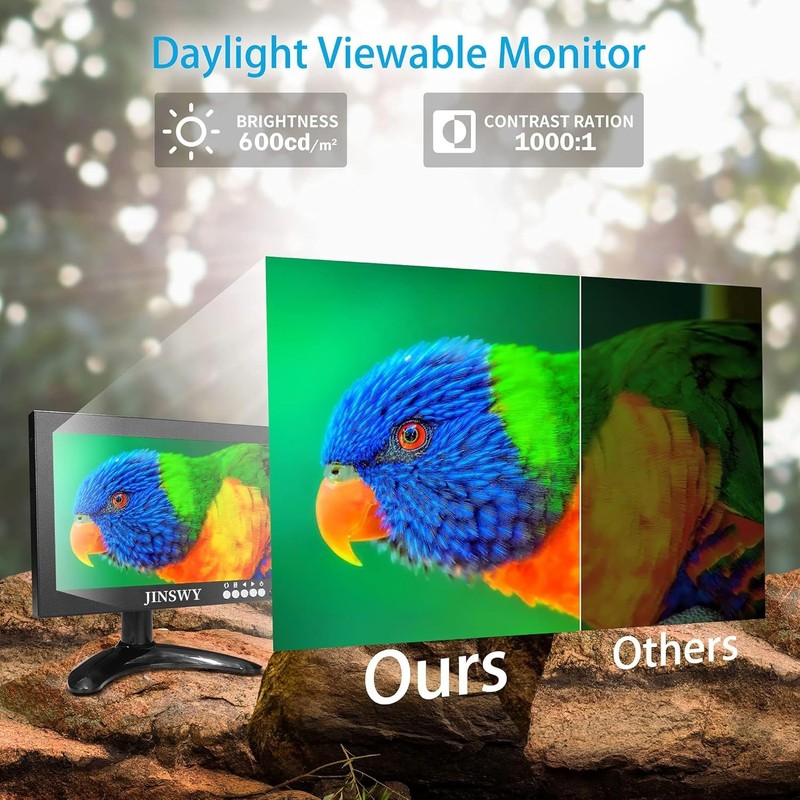 Compact 8" Security Monitor with Versatile Inputs - Perfect for Video Systems gallery