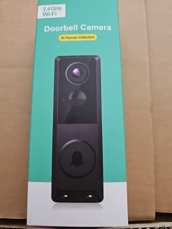 Doorbell Camera 2.4GHz WiFi Weatherproof, Open Box But New