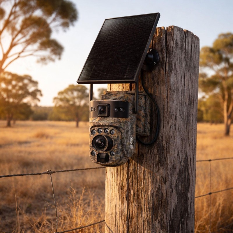 Trail Camera 4G Solar 20X Optical Zoom 2K LIVE Camouflage 2K PTZ Outdoor Battery gallery