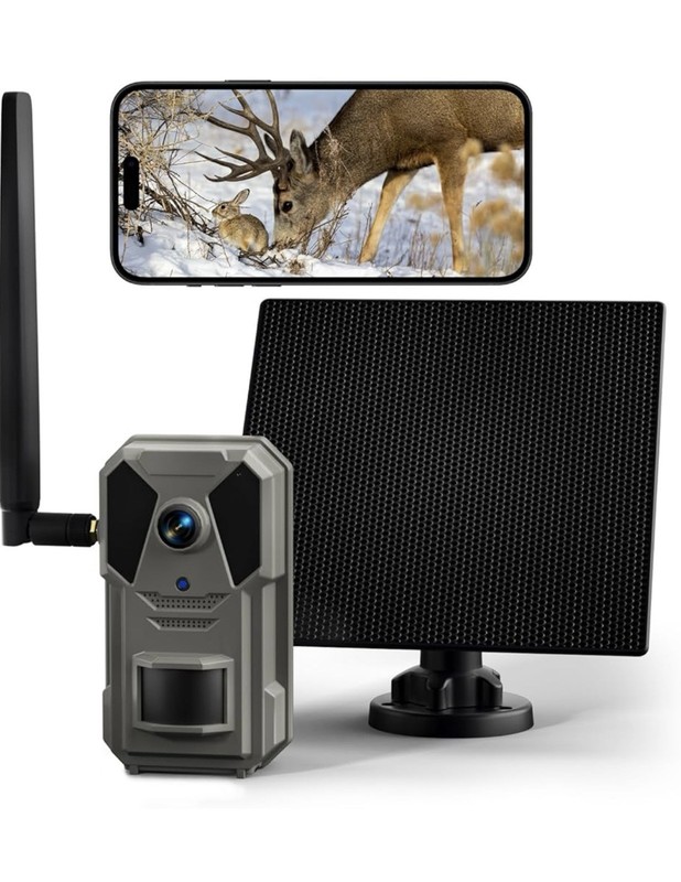 Wireless Trail Camera with Solar Panel—single Lens-brand New In The Box