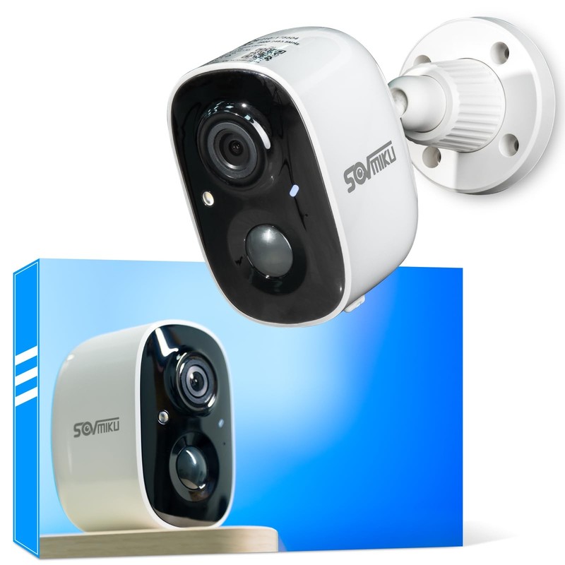 Vicohome 2K Security Camera Wireless Wi-Fi Indoor/Outdoor,Battery Powered,Eas…