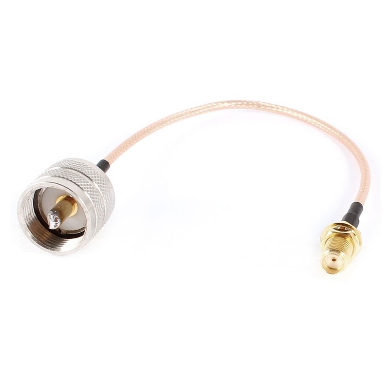 SMA Female to UHF Male F/M Adapter Pigtail RG316 Coaxial Coax Cable 21cm/8.3″