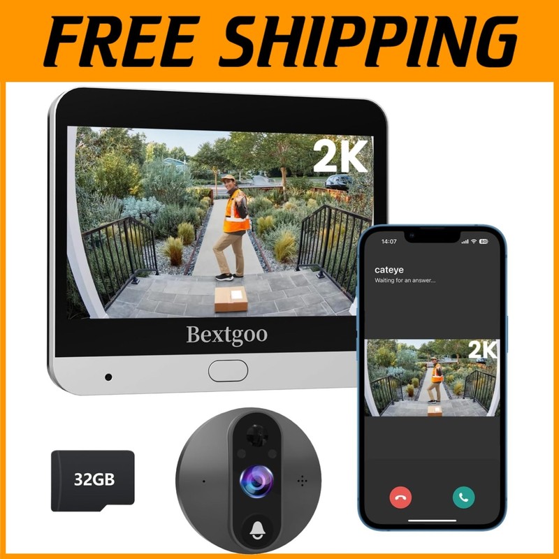 High-Resolution Peephole Camera for Home Surveillance