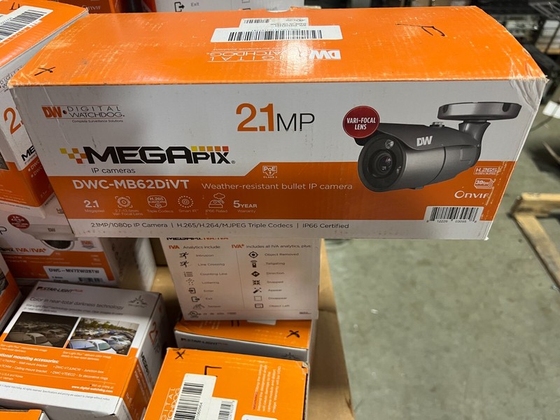 DWC-MB62DiVT MEGApix 2.1MP/1080p bullet IP camera with a vari-focal lens and IR