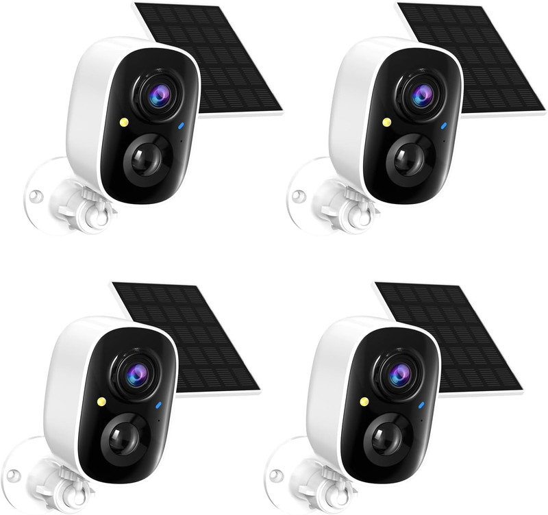 2K FHD Solar Powered Security Cameras Wireless Outdoor,Wifi Wireless Cameras,Out
