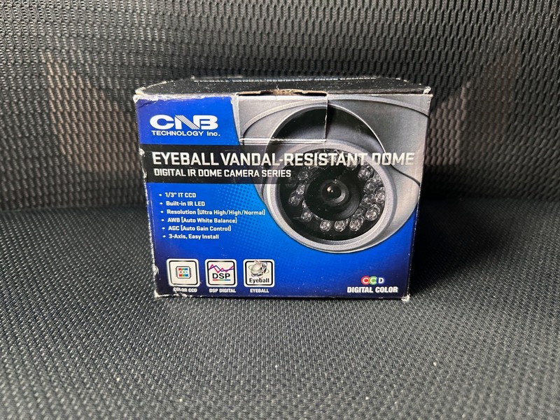 CNB LJP-50S Dome Security Camera, Vandal-Resistant Eyeball | 700TVL CCD, 3.6mm