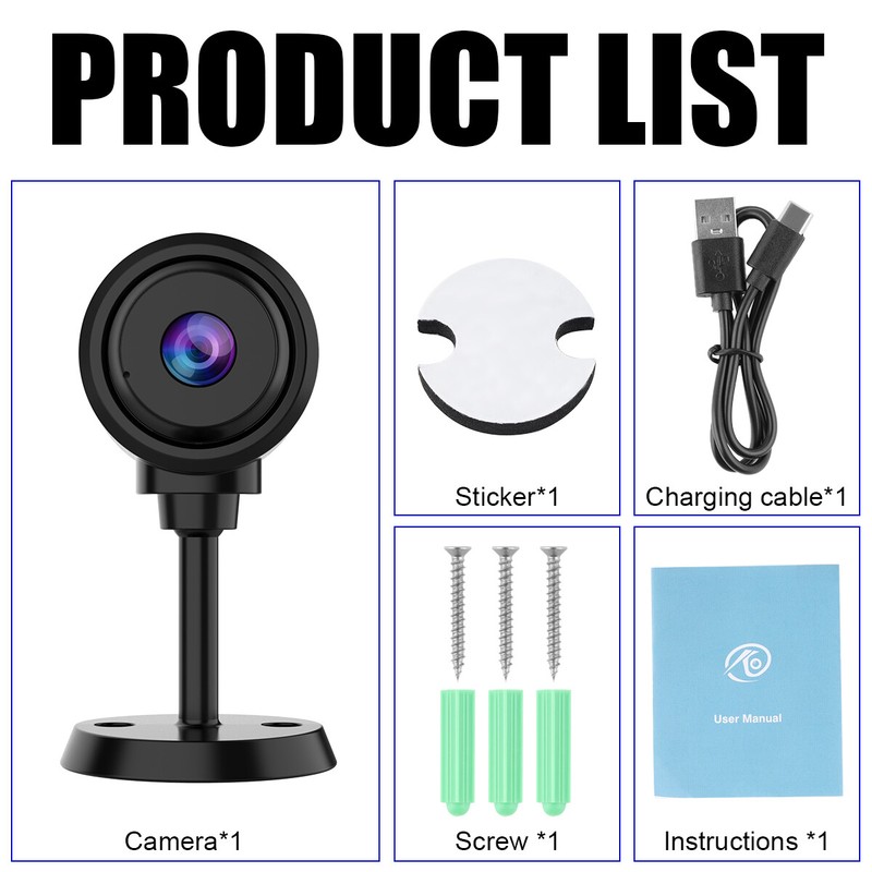 Mini Micro HD 1080P Camera Audio Video Recording Night Vision 1080P Security 32G