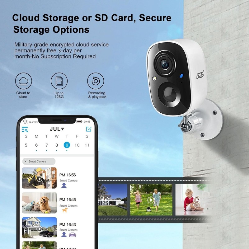 Waterproof Wireless Security Camera - 2K HD Night Vision, Easy Installation gallery