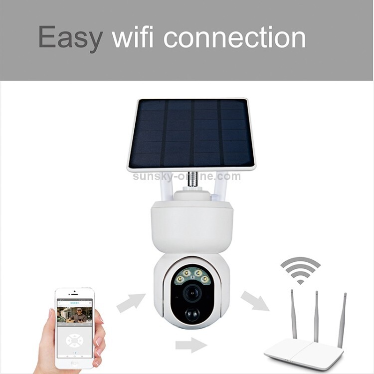 Solar Security Camera, Wireless 2.4GHz WiFi Camera, Solar Powered 15000mAh gallery