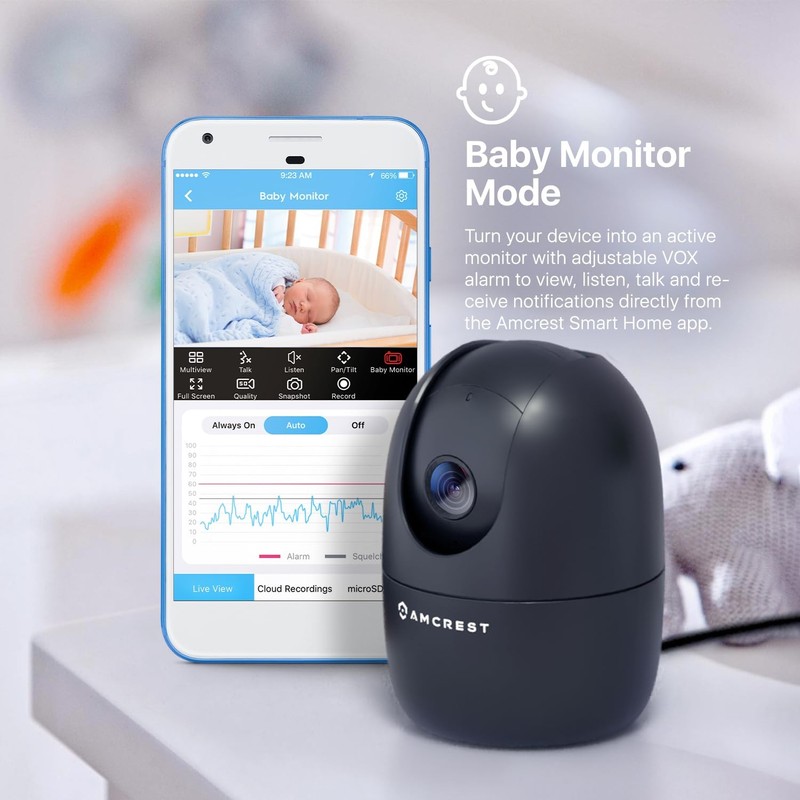 WiFi Camera 1080P Indoor Pan/Tilt 2.4Ghz Night Vision ASH21-B Smart Monitor gallery