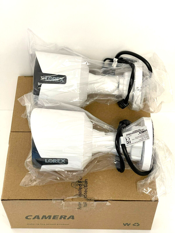 Lorex C581DA 5MP HD Active Deterrence Bullet Security Camera and Cable, 2 pack gallery