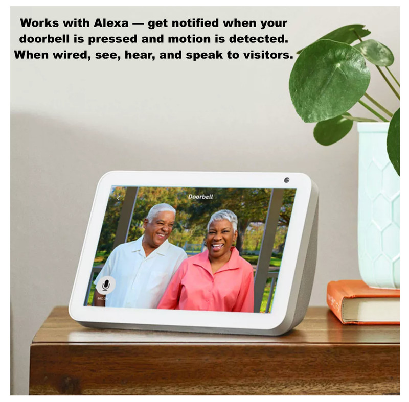Blink Wifi or Wired Video Doorbell (newest model) Works with Alexa (Black) gallery