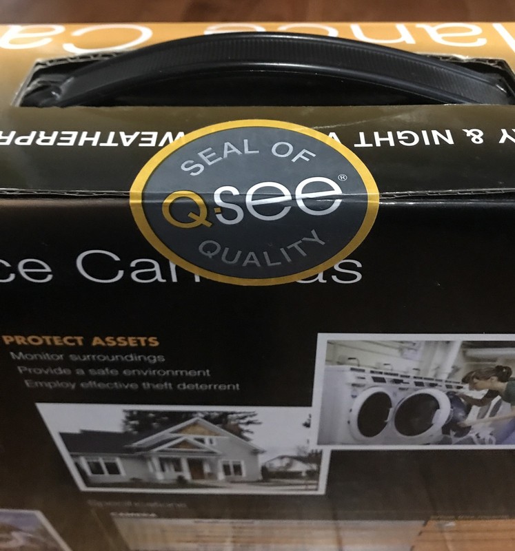 Brand new Sealed retail box Q-SEE 4 PACK QM4803B-4 COLOR SECURITY + CABLE KIT gallery