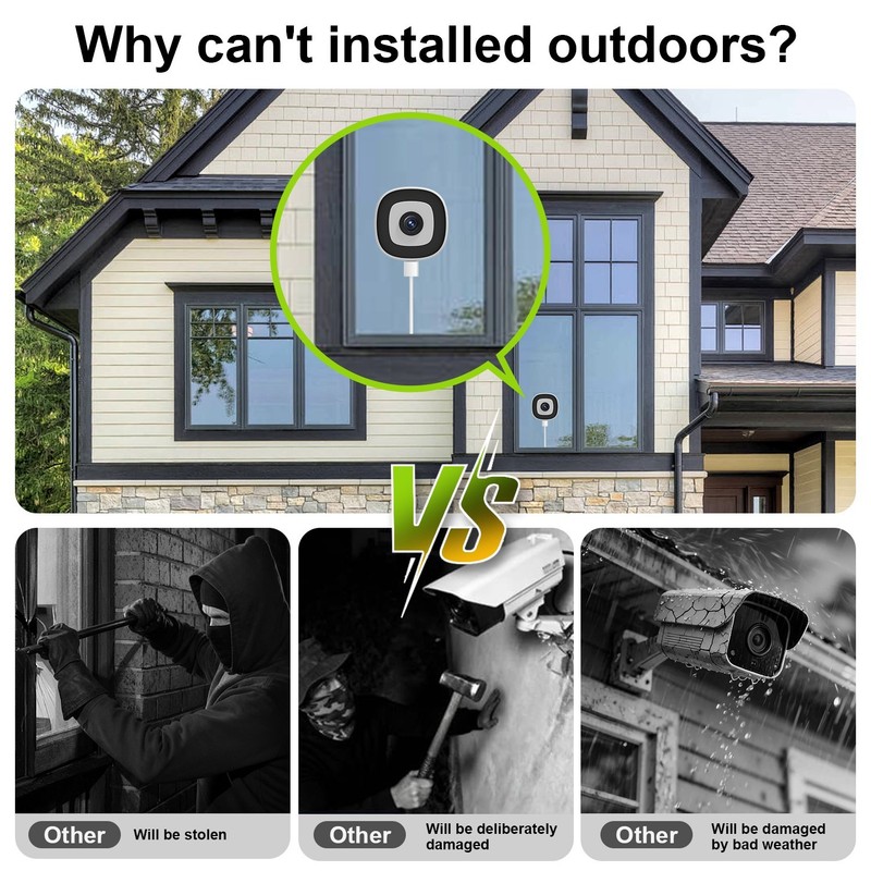 5G&2.4Ghz WIFI 4MP Window Camera Indoor for Home Security Easy&Quick Install 2K gallery