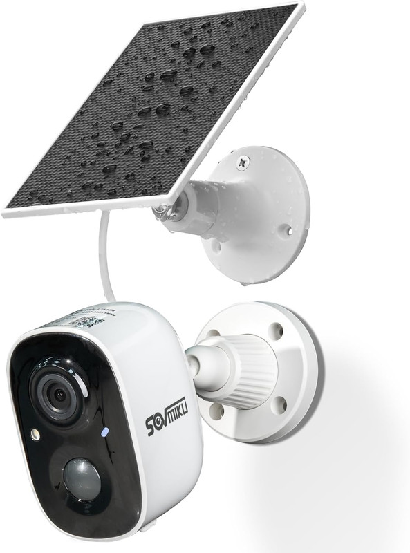 CG6 Best Solar Security Camera Wireless Outdoor, Battery Powered Cam, Easy to Se