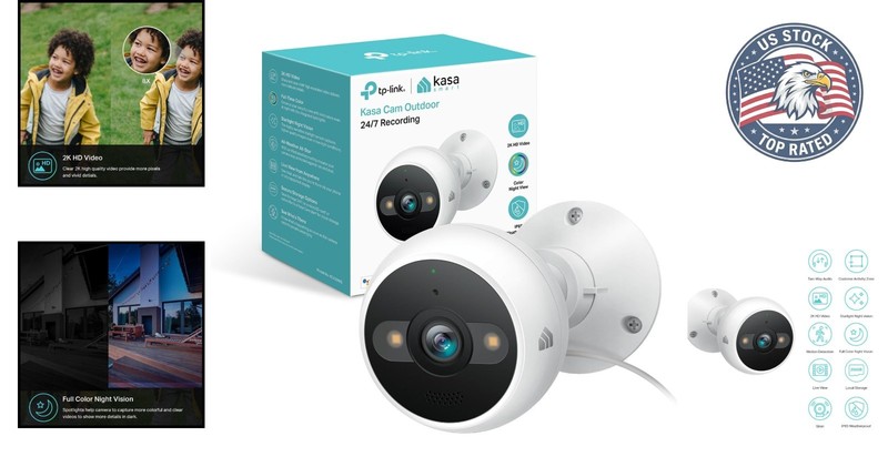 KC420WS Wired Security Camera - 24/7 Recording & 2-Way Audio for Home Safety gallery