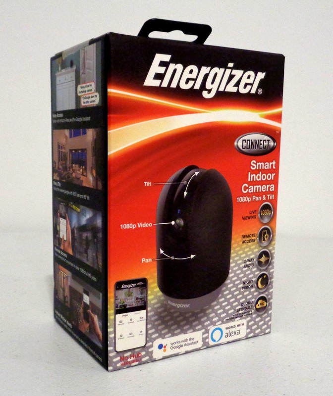 NEW Energizer Smart Indoor Camera Wi-Fi 1080p Pan & Tilt WORKS WITH ALEXA NIB gallery