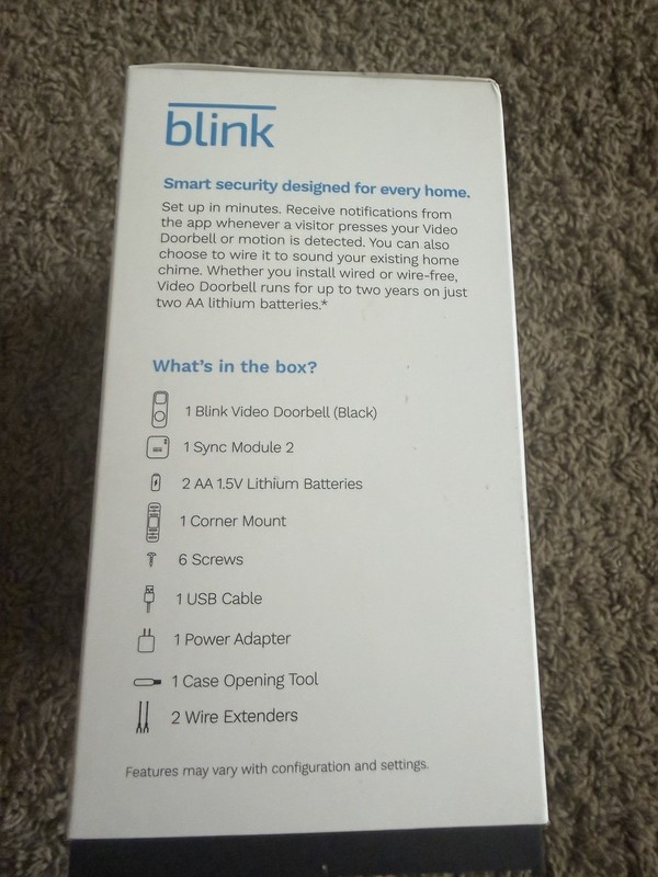 Blink Video Doorbell + Sync Module 2 **Brand NEW** Never Used gallery