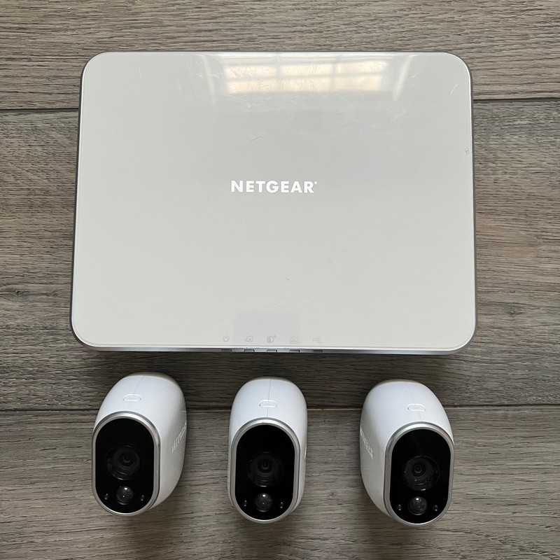 NETGEAR Arlo VMB3000 Base Station with 3 Arlo Wireless Security Cameras