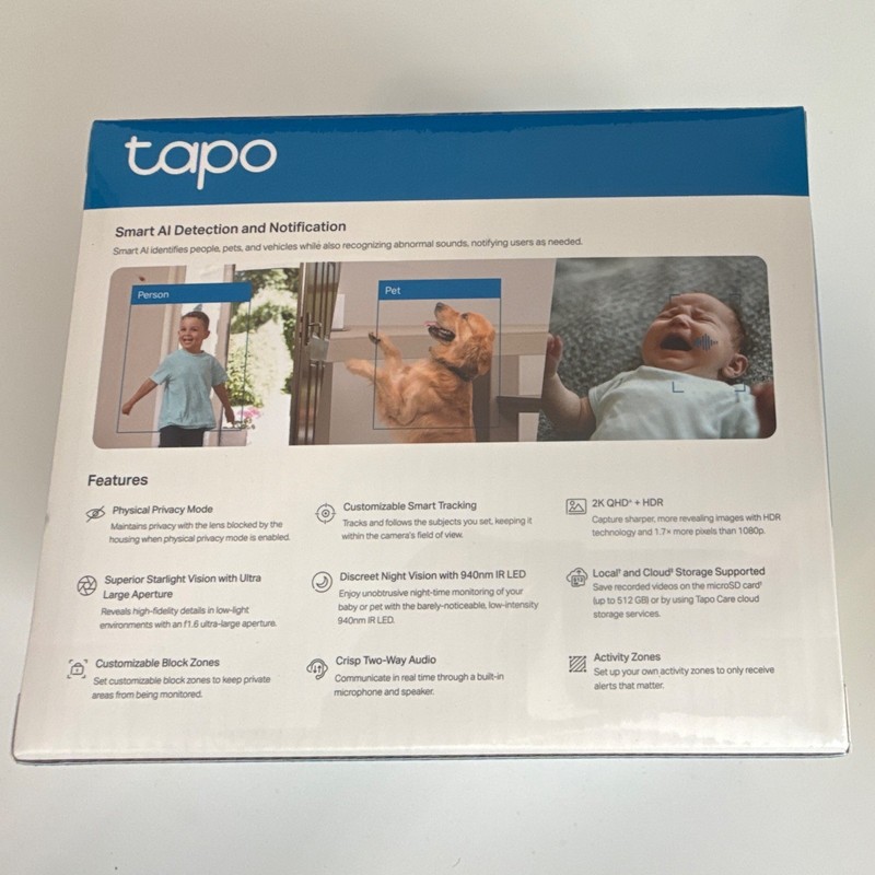 TP-Link Tapo C225 Pan/Tilt 2K QHD Wi-Fi Indoor Cam Night Vision 2-Way gallery